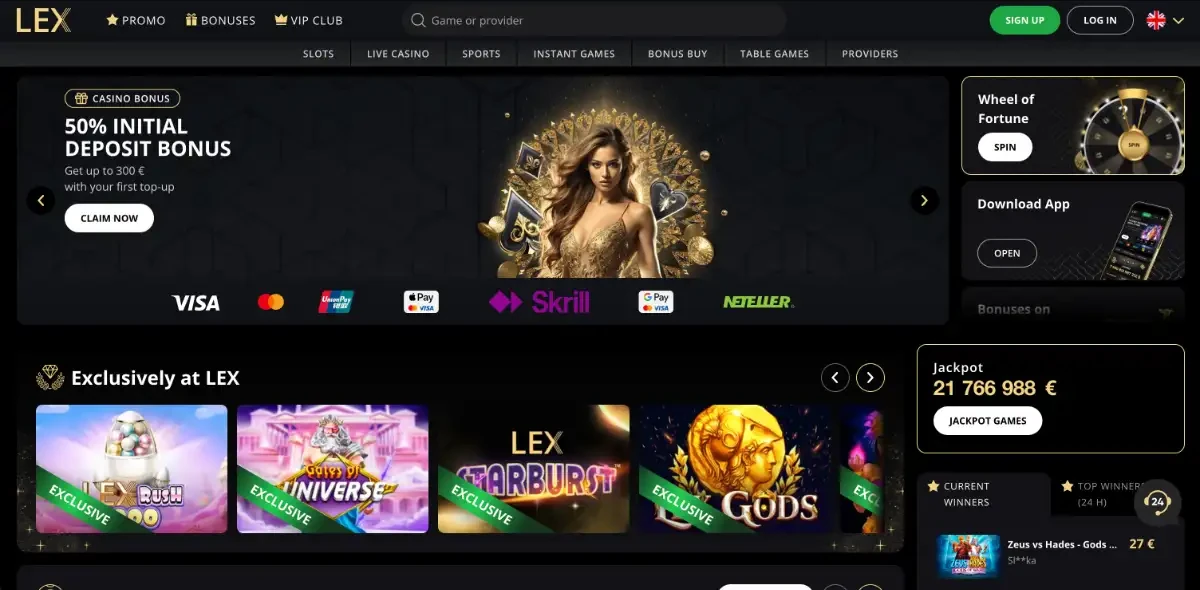 Lex Casino lobby